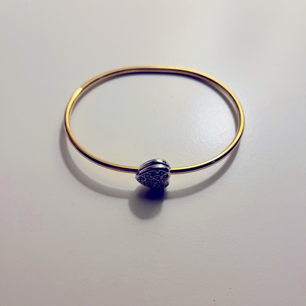 Good and silver heart bracelet